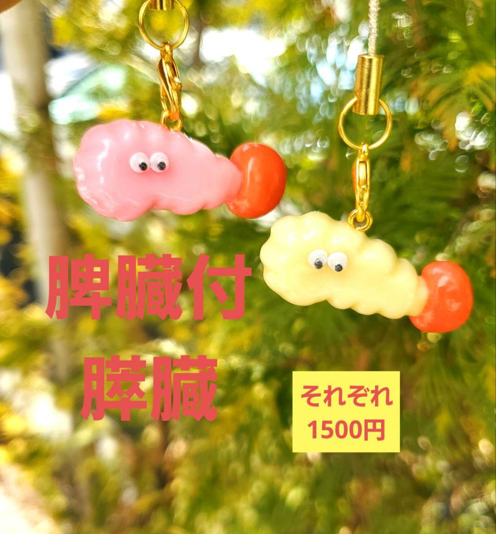 脾臓　膵臓　臓器　手作り　キーホルダー　看護　オペ