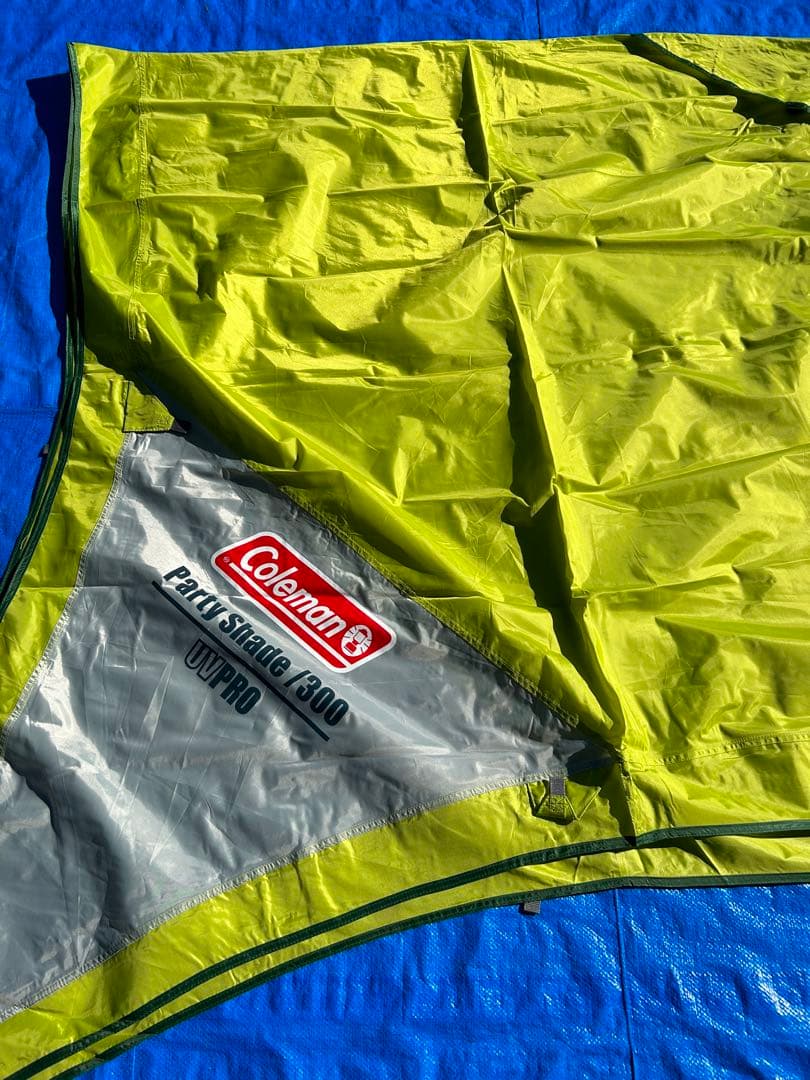 【美品】コールマン パーティーシェード300 ライムグリーン