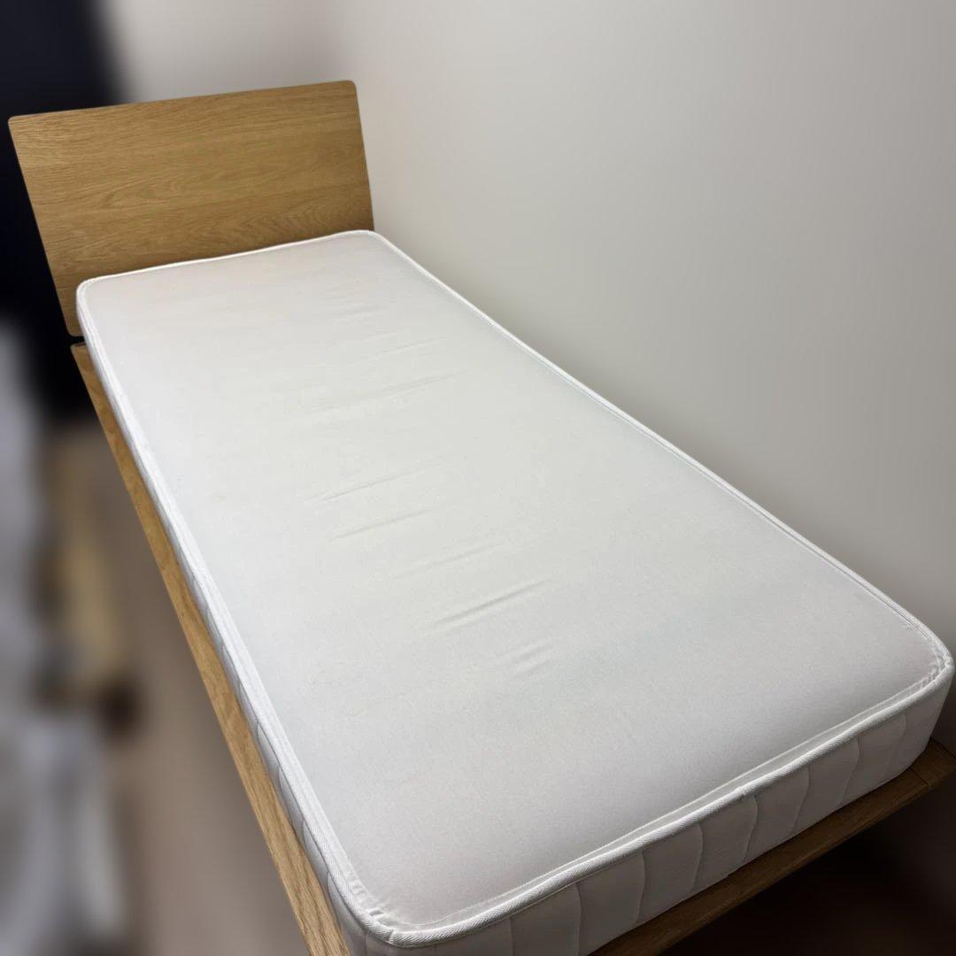 無印良品　木製スモールシングルベッドフレーム マットレス　セット