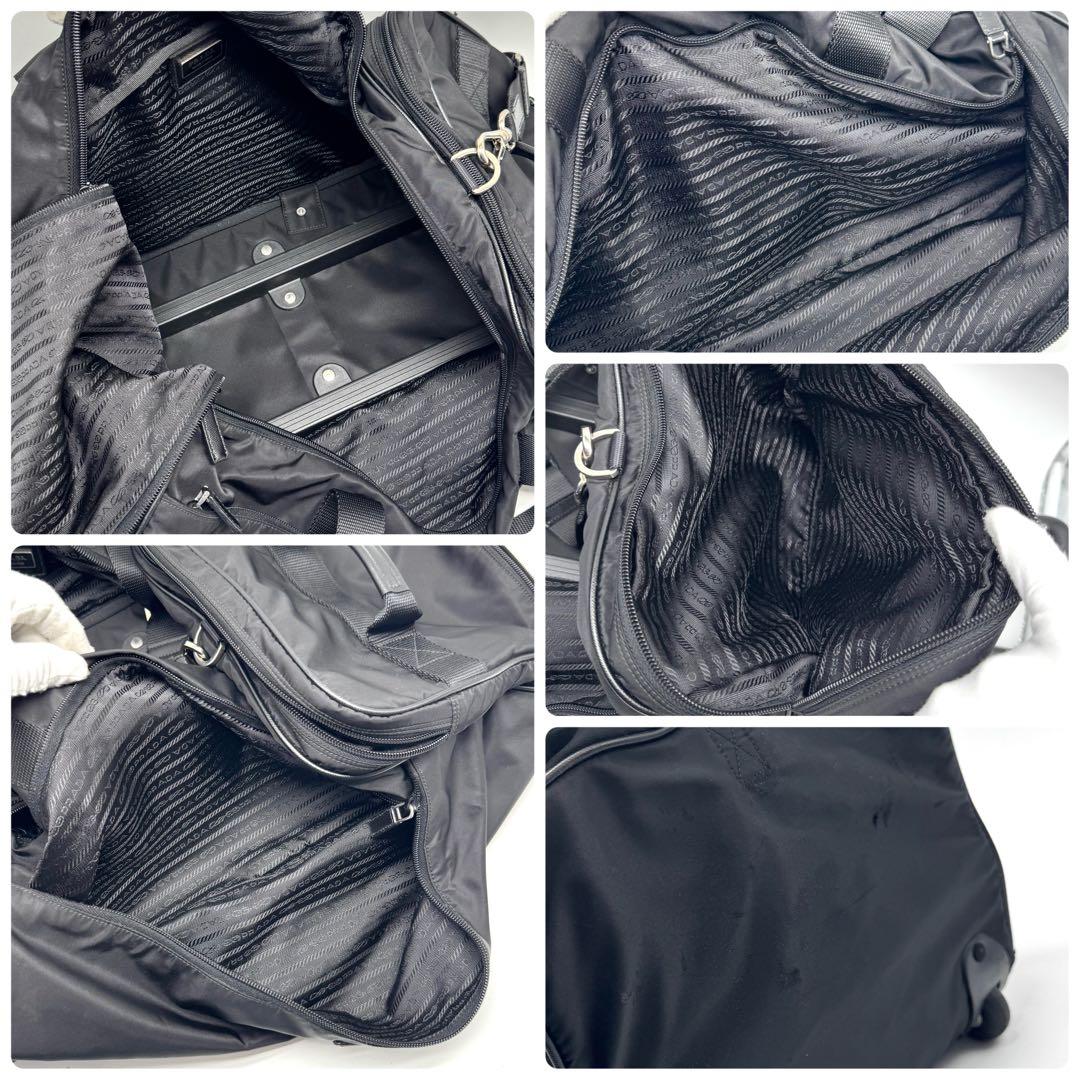 【近年モデル・Gカード付✨】プラダ 3way キャリーケース サフィアーノレザー