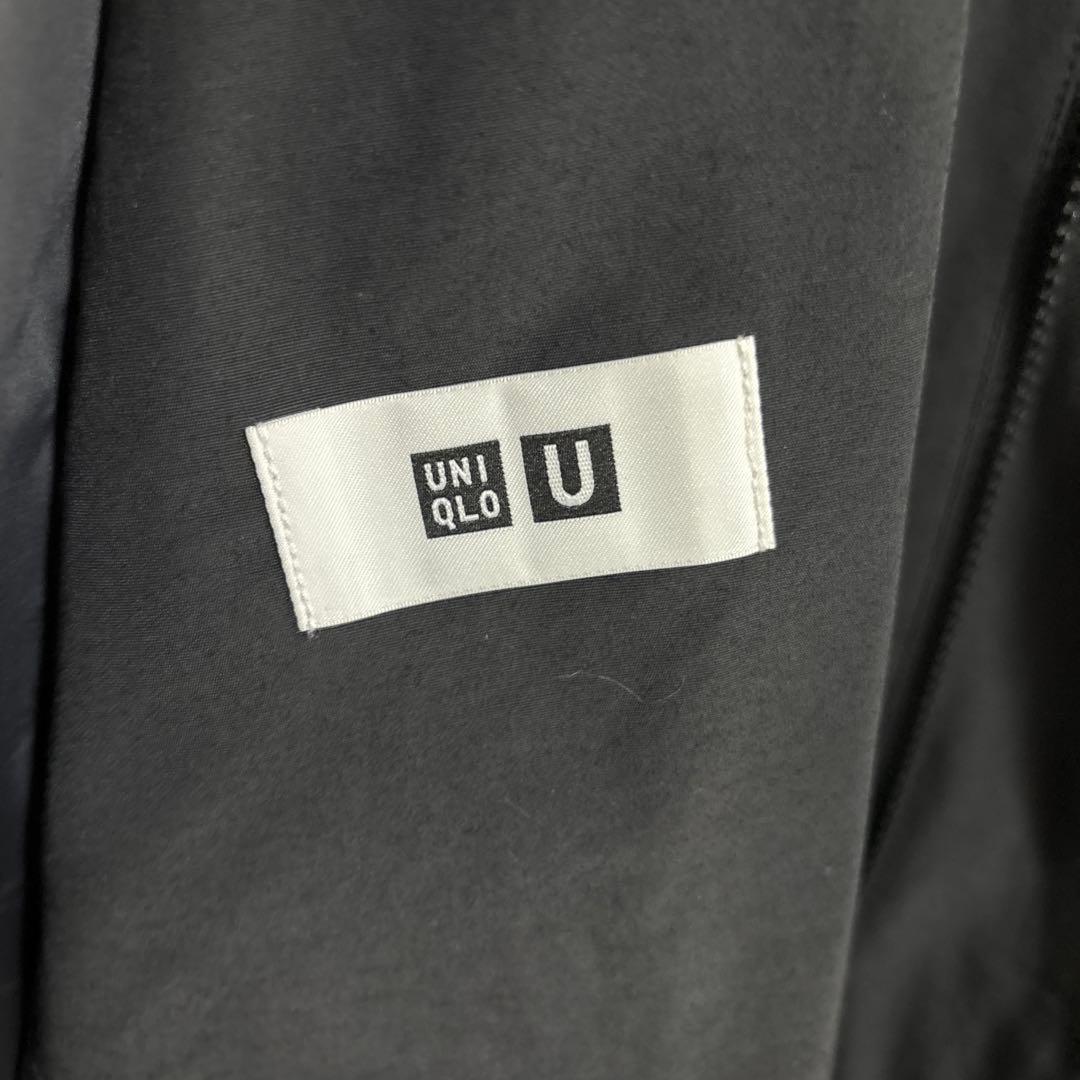 UNIQLO U オーバーサイズステンカラーコート 黒
