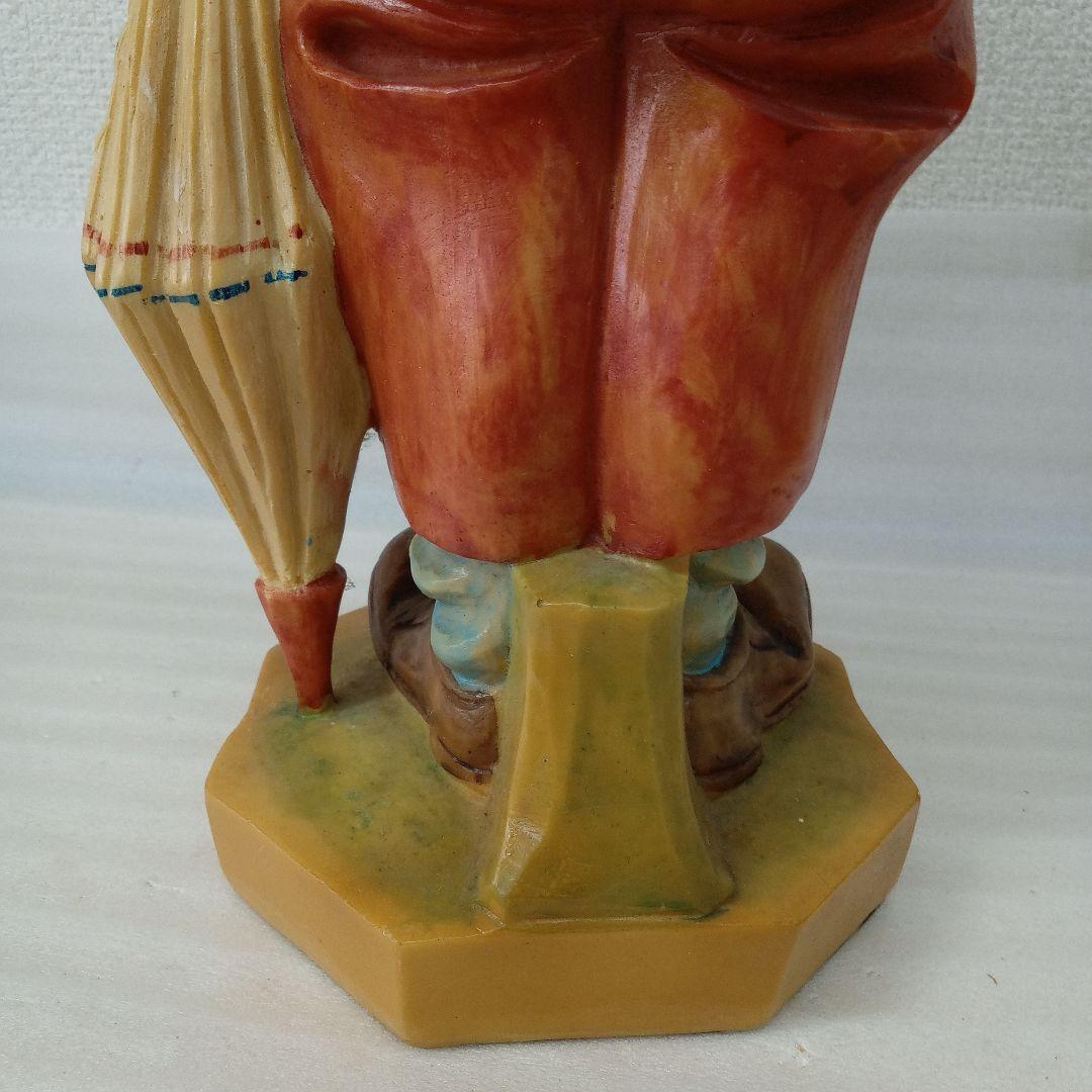 レトロ女の子と男の子の置物イタリア製未清掃