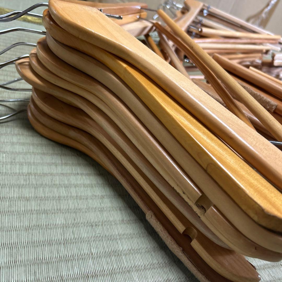木製スリムハンガー　150本