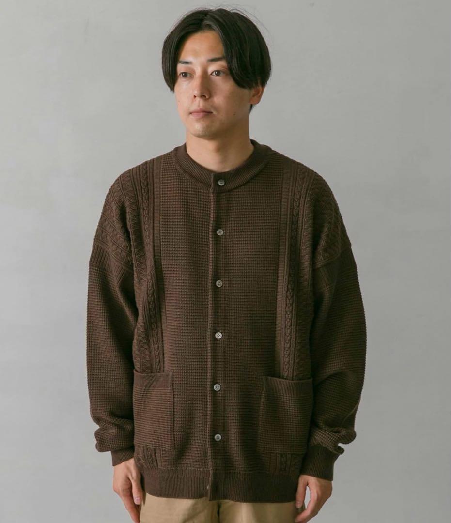 YASHIKI ダークブラウン カーディガン サイズ3