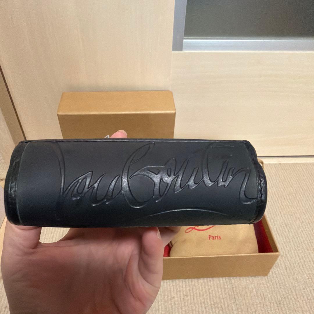 正規品/Christian Louboutin 二つ折り財布 ブラック