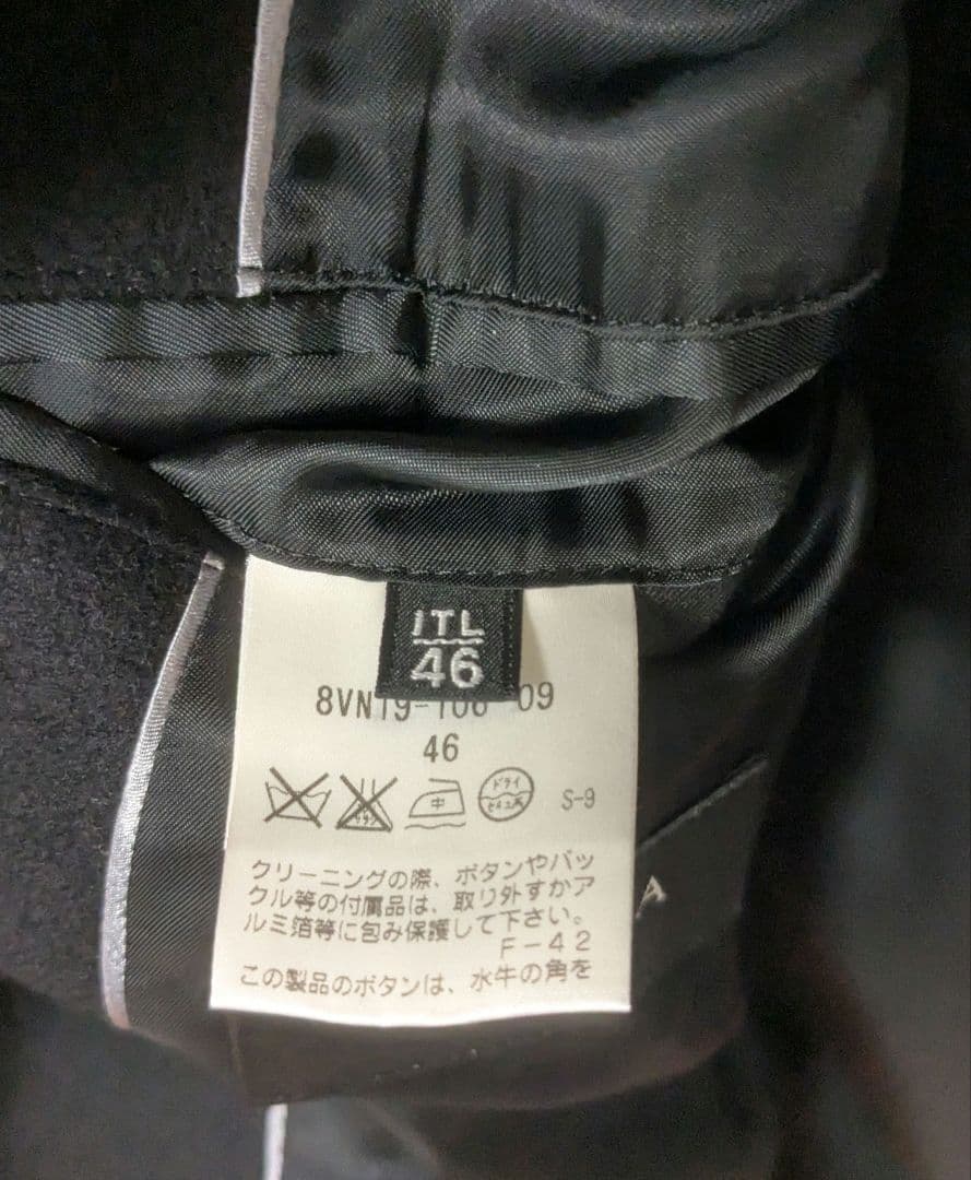 EPOCAUOMOの厚地・厚手のコート 黒のステンカラーコート