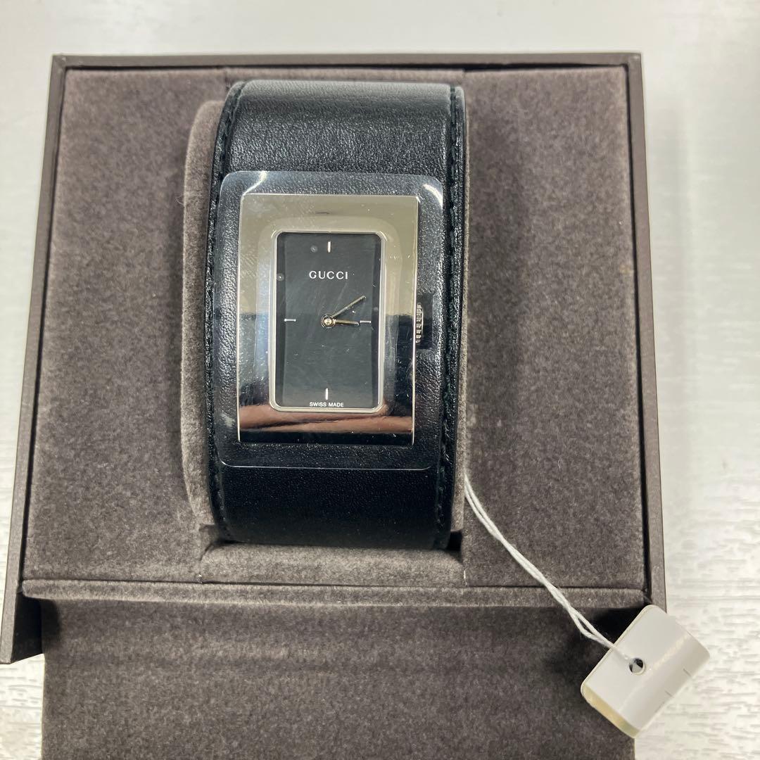 ル*イ様 GUCCI グッチ 7800L 腕時計 ブラック レザー