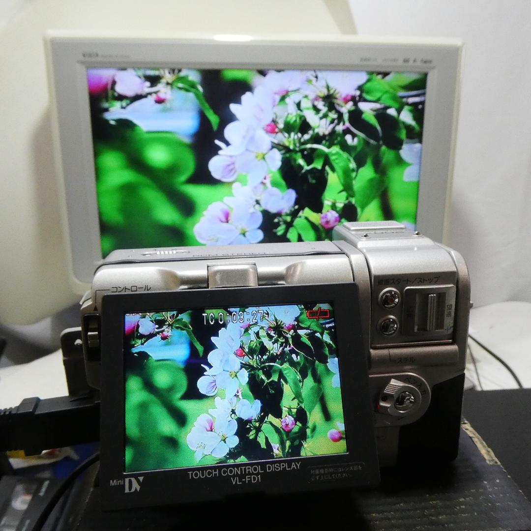 動作良好 シャープ VL-FD1 MiniDVビデオカメラ DVDダビングに最適