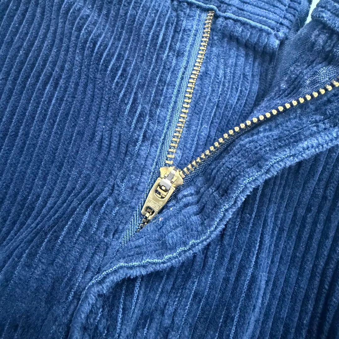 90s DOCKERSドッカーズ 太畝コーデュロイパンツ ネイビー
