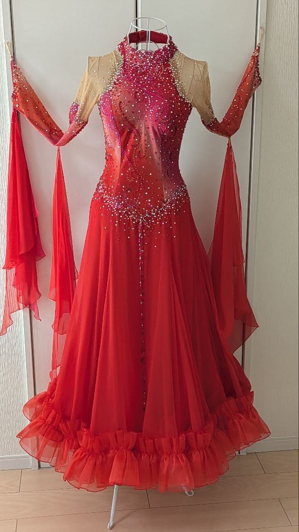 社交ダンス　スタンダードドレス　フジタ製