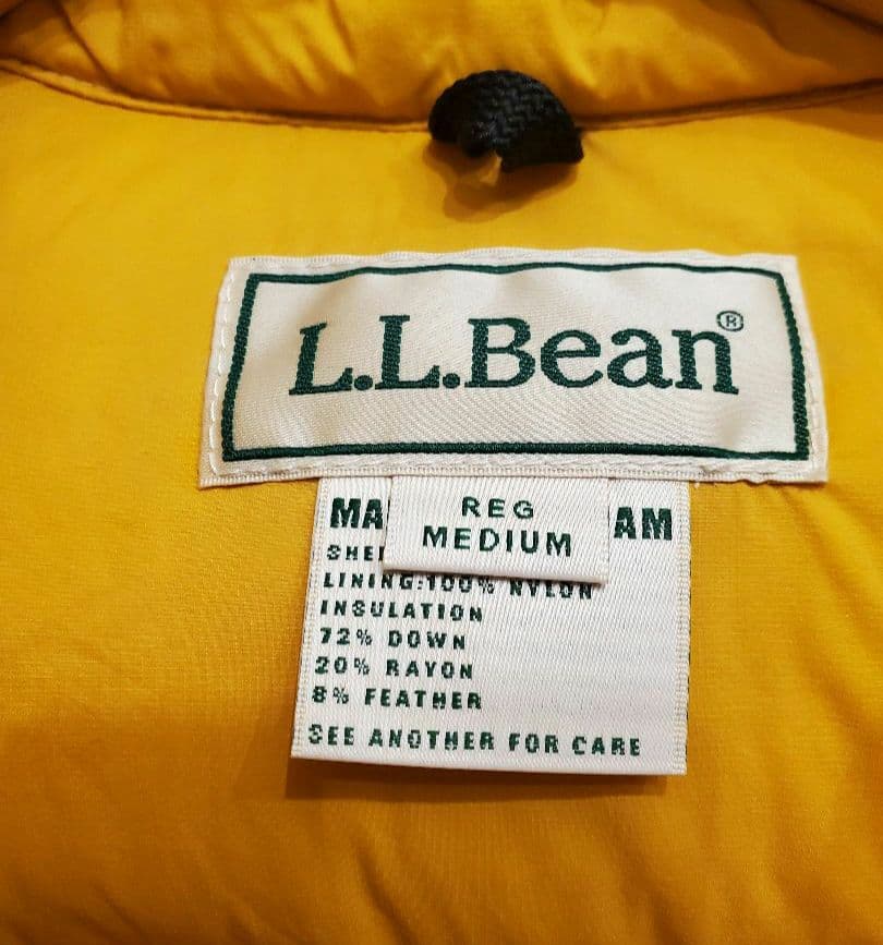 未使用⭐L.L.BEAN [エルエルビーン] ホールデンダウンベスト ゴールドM