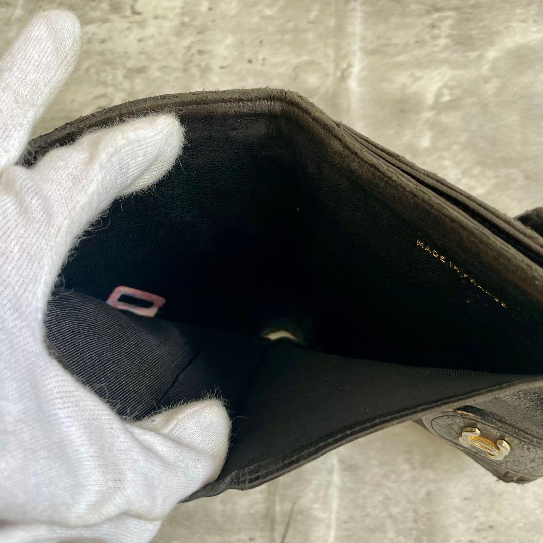 CHANEL ビコローレ Wホック ラムスキン 二つ折り財布 ウォレット