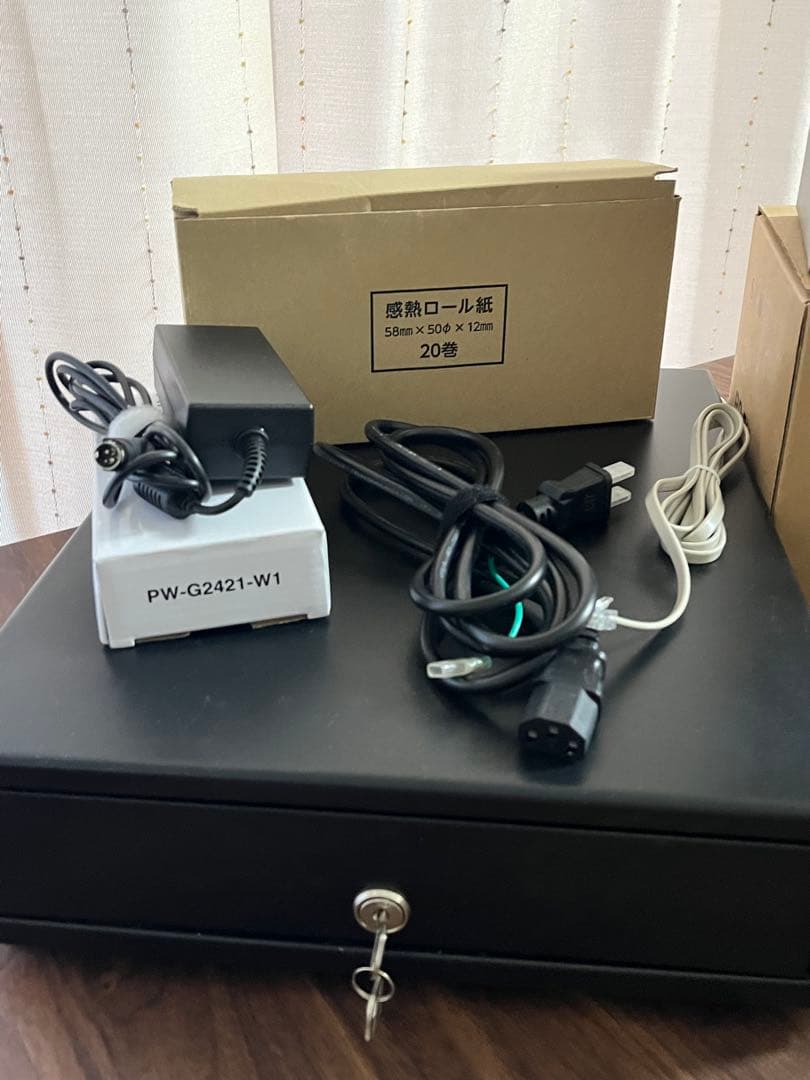 【 Airレジ対応 】＊サーマルプリンター＆ドロアー 、PCスタンド付き