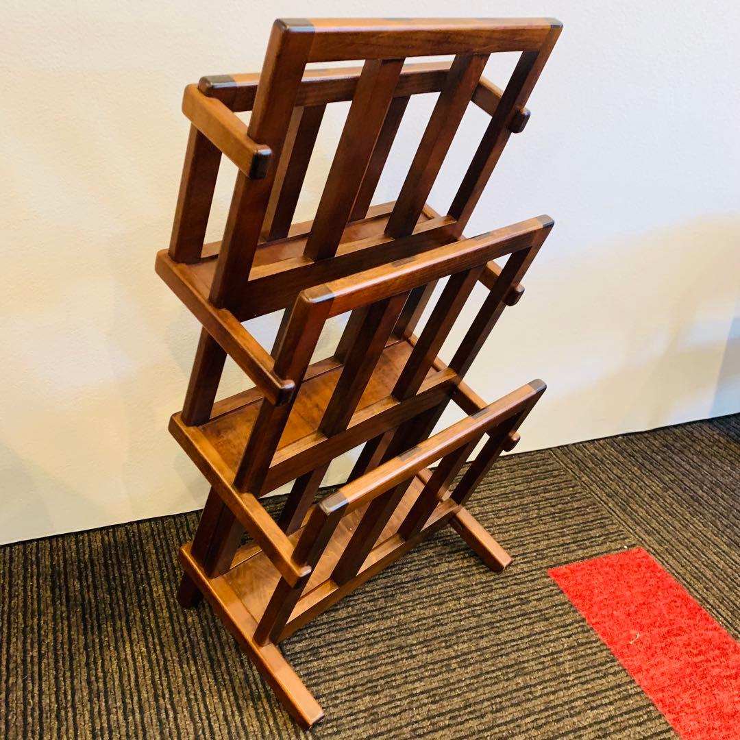 豊岡クラフト　日本製木製ラック 3段