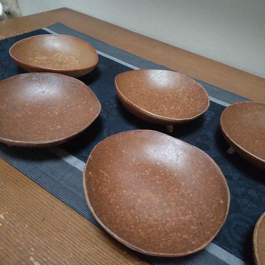 ミッ脚 鉢 8ケ 備前焼