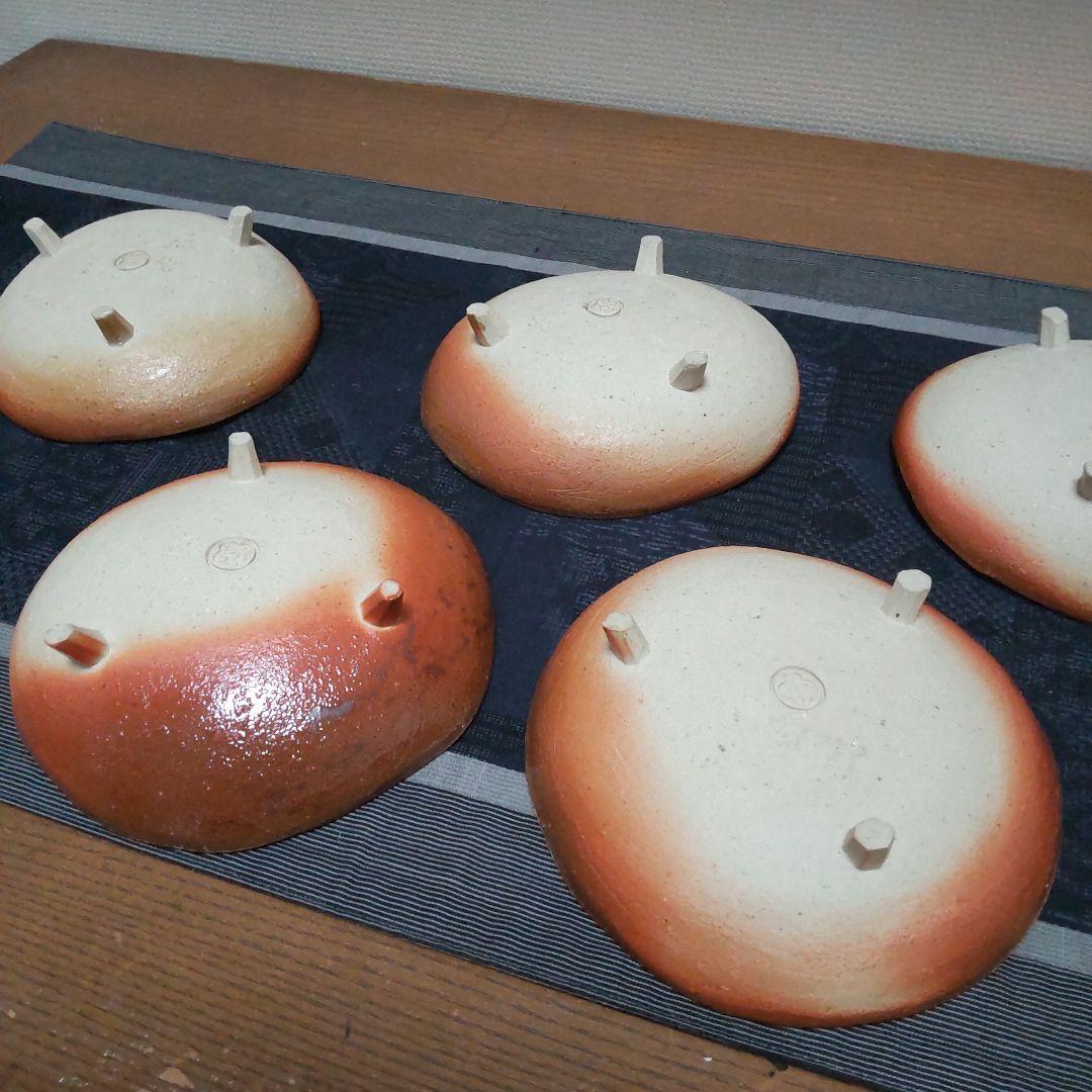 ミッ脚 鉢 8ケ 備前焼