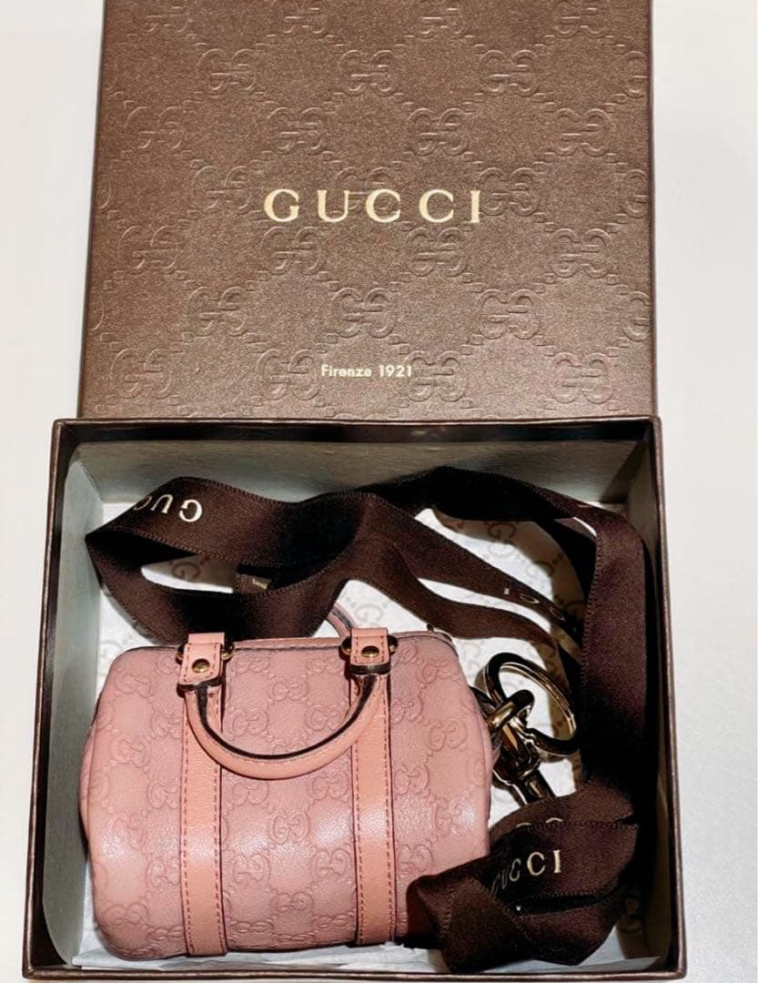 ★GUCCIミニボストンバッグチャーム★新品★