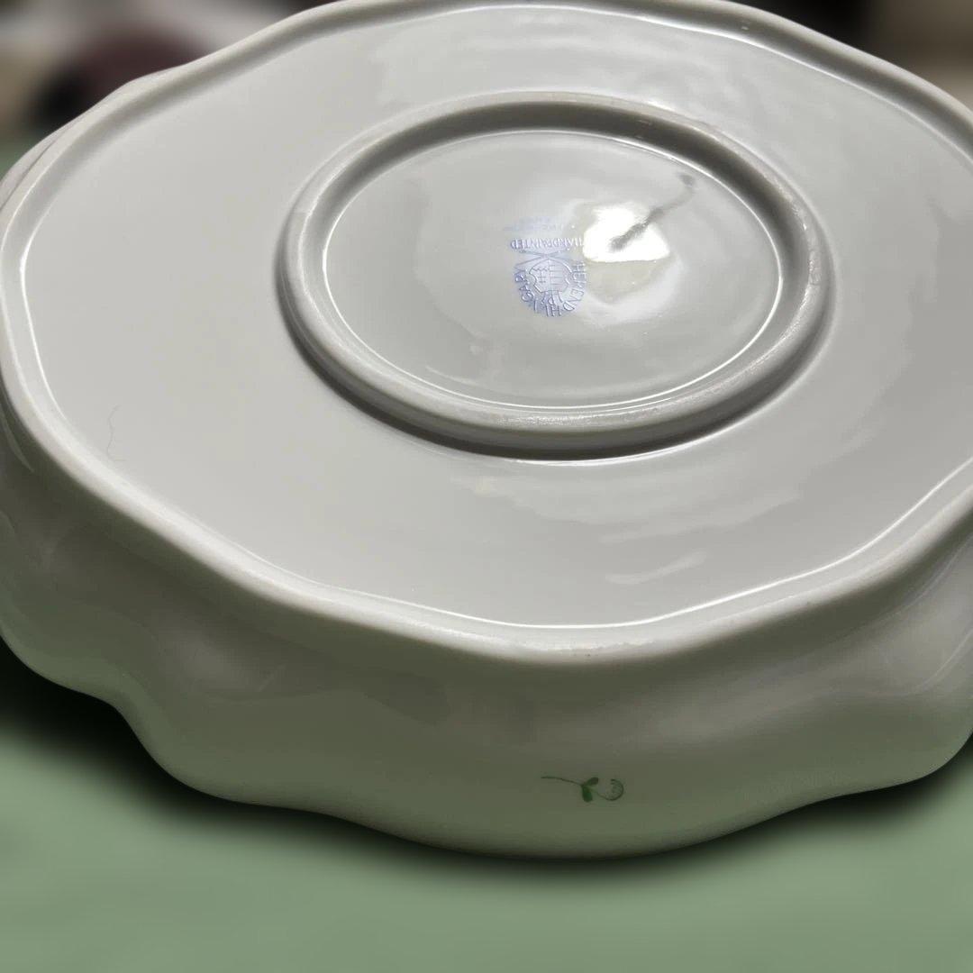 新品未使用　ヘレンド　アポニーグリーン　オーバルディシュ