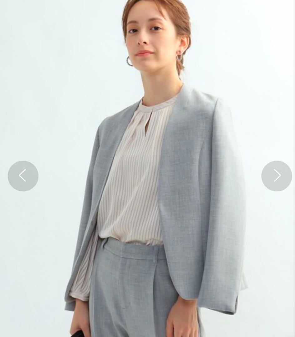 インディヴィ　グレー パンツスーツ レディース　新品