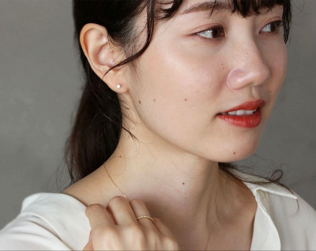 さ*奨様 K18ダイヤモンドピアス　MESANGES by Ginsa Rim/