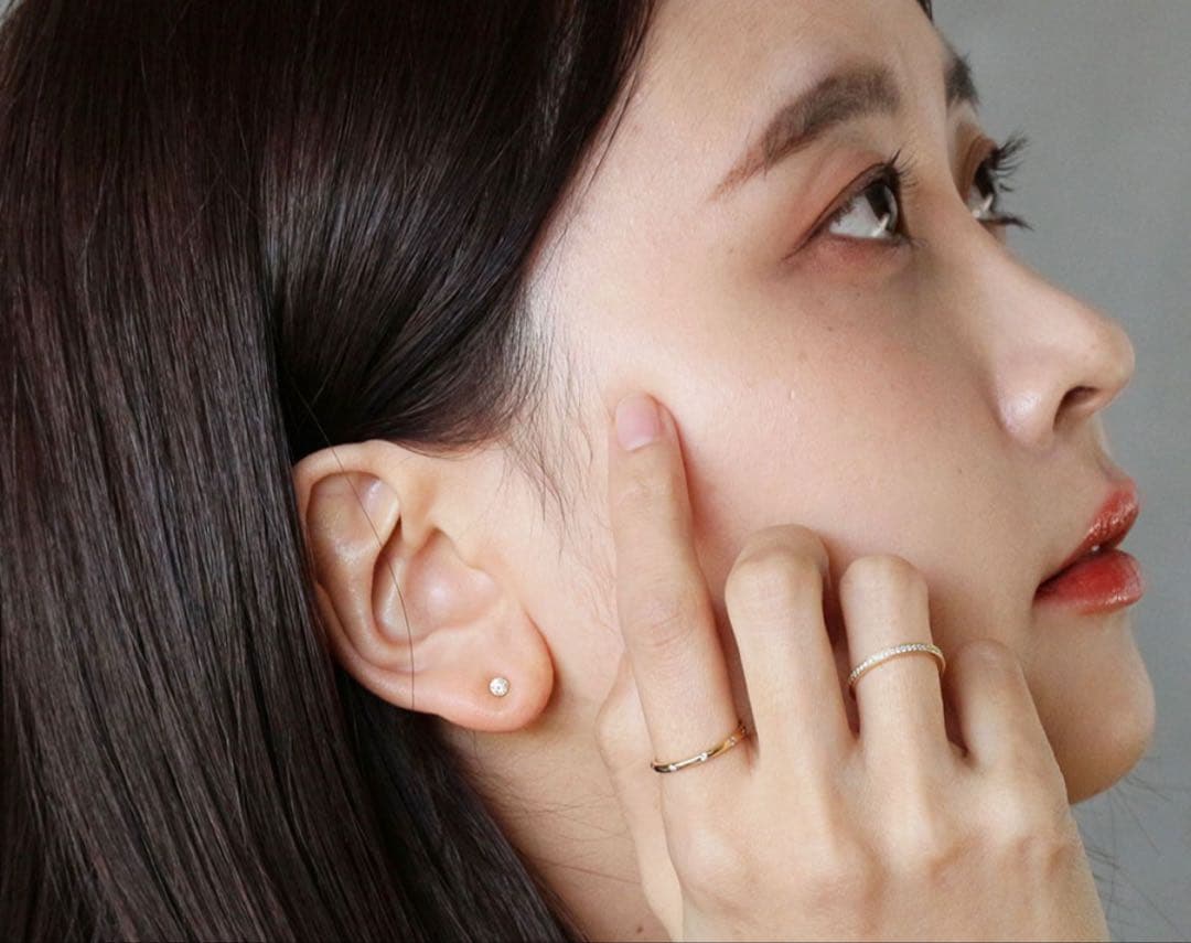 さ*奨様 K18ダイヤモンドピアス　MESANGES by Ginsa Rim/