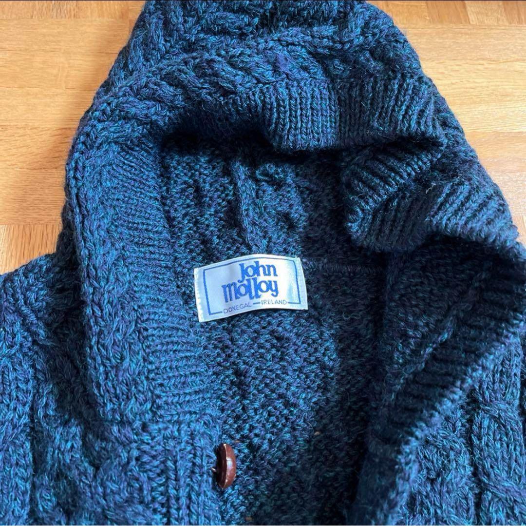 JohnMolloy アラン ケーブル ニットジャケット カーディガン