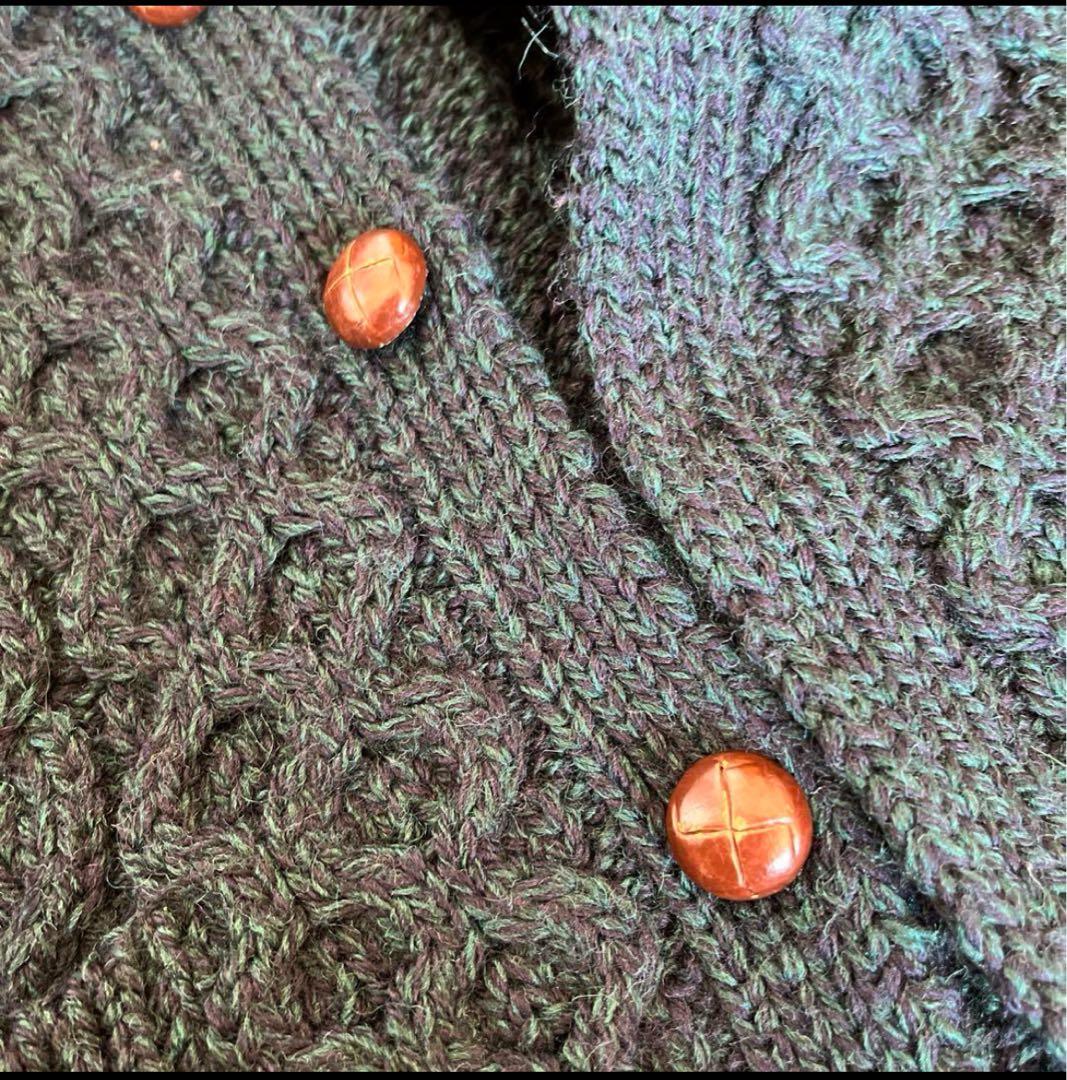 JohnMolloy アラン ケーブル ニットジャケット カーディガン