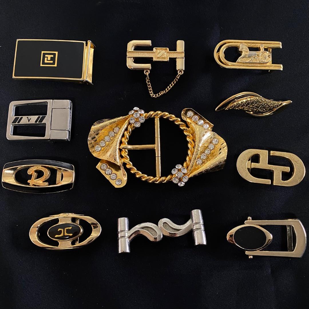 レア　ヴィンテージ　ベルト　バックルのみ　まとめ売り　昭和レトロ　セリーヌ