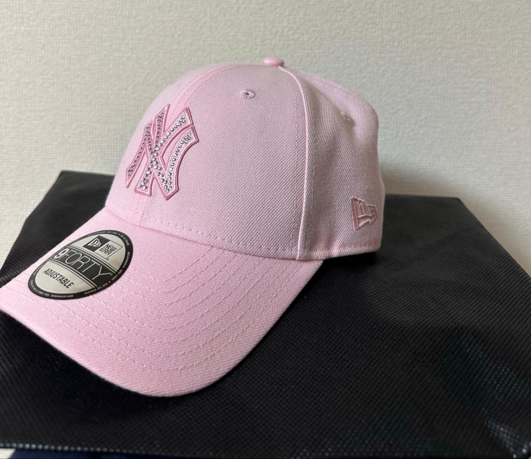 間もなく出品取り下げ予定⏱NEWERA ラインストーン 9FORTY ピンク