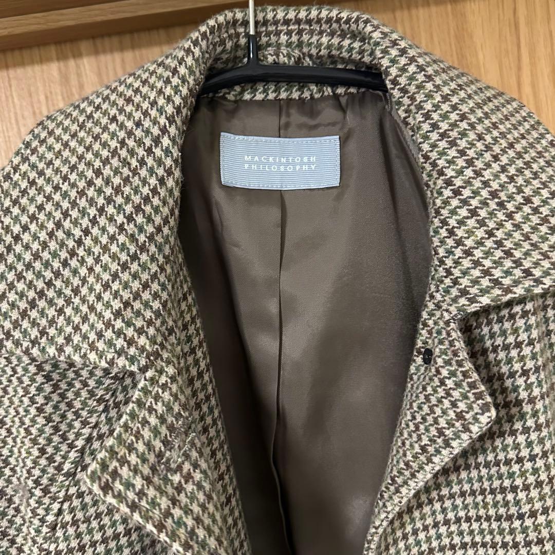 MACKINTOSH PHILOSOPHY ガンクラブチェックコート