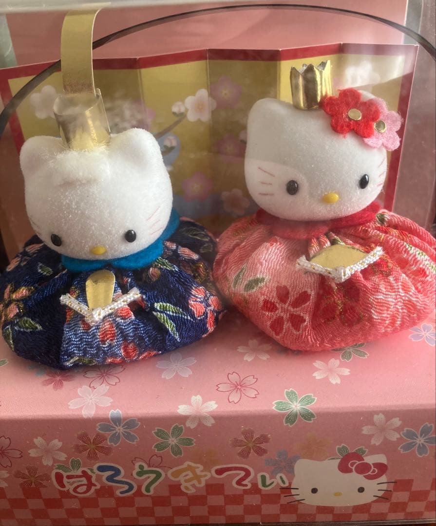 2008年 ハローキティ＆ディアダニエル ひな祭り フロッキーお手玉雛　レトロ