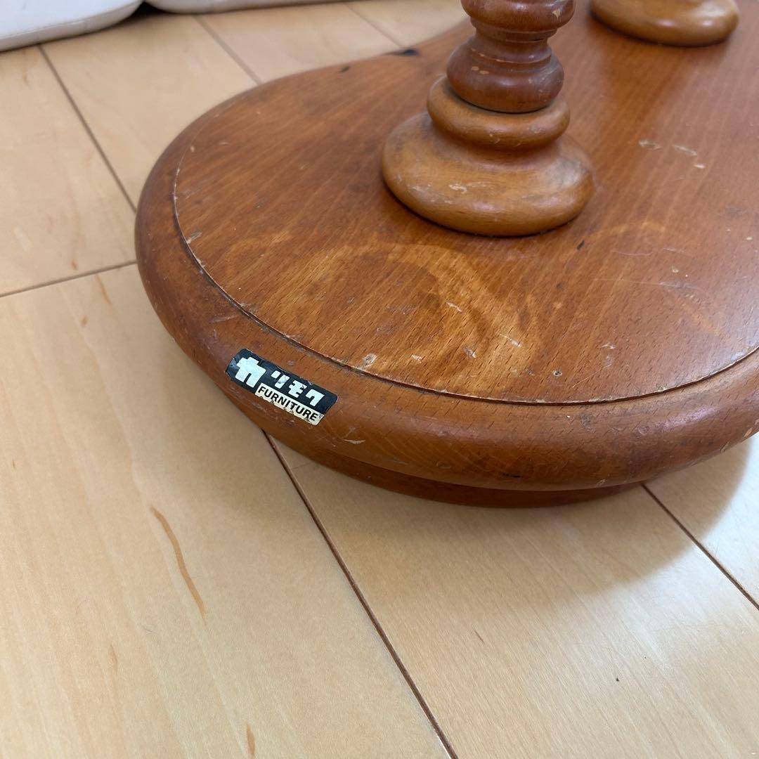 オールドカリモク　花台　飾り台　カリモク　レトロ　フラワースタンド　アンティーク