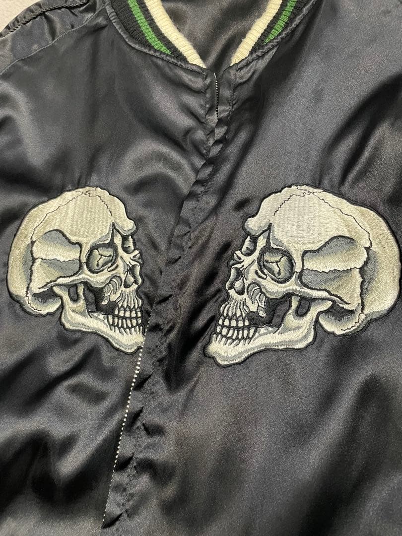 【希少】old stussy スカル スカジャン リバーシブル