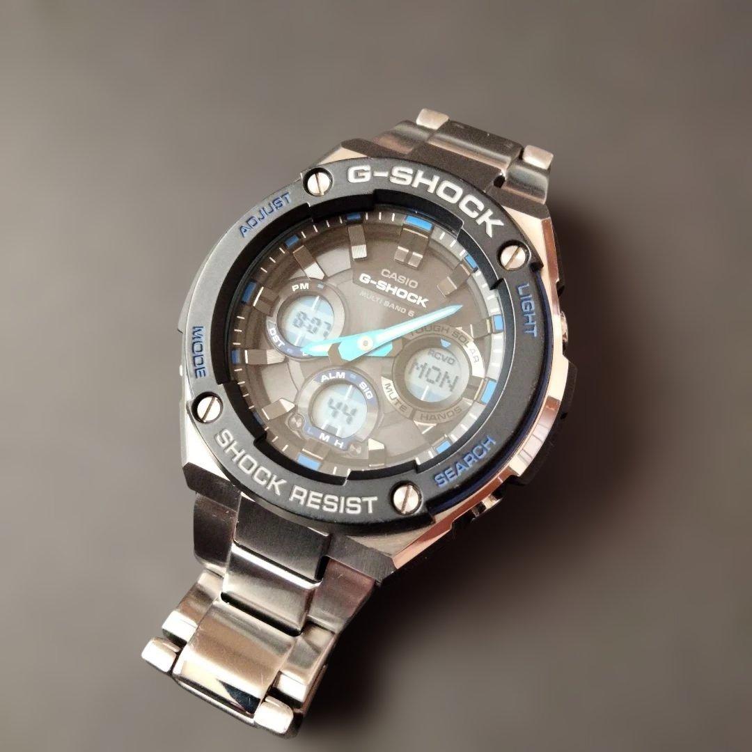 【美品】G-SHOCK GST−W100D電波ソーラー　タフソーラー