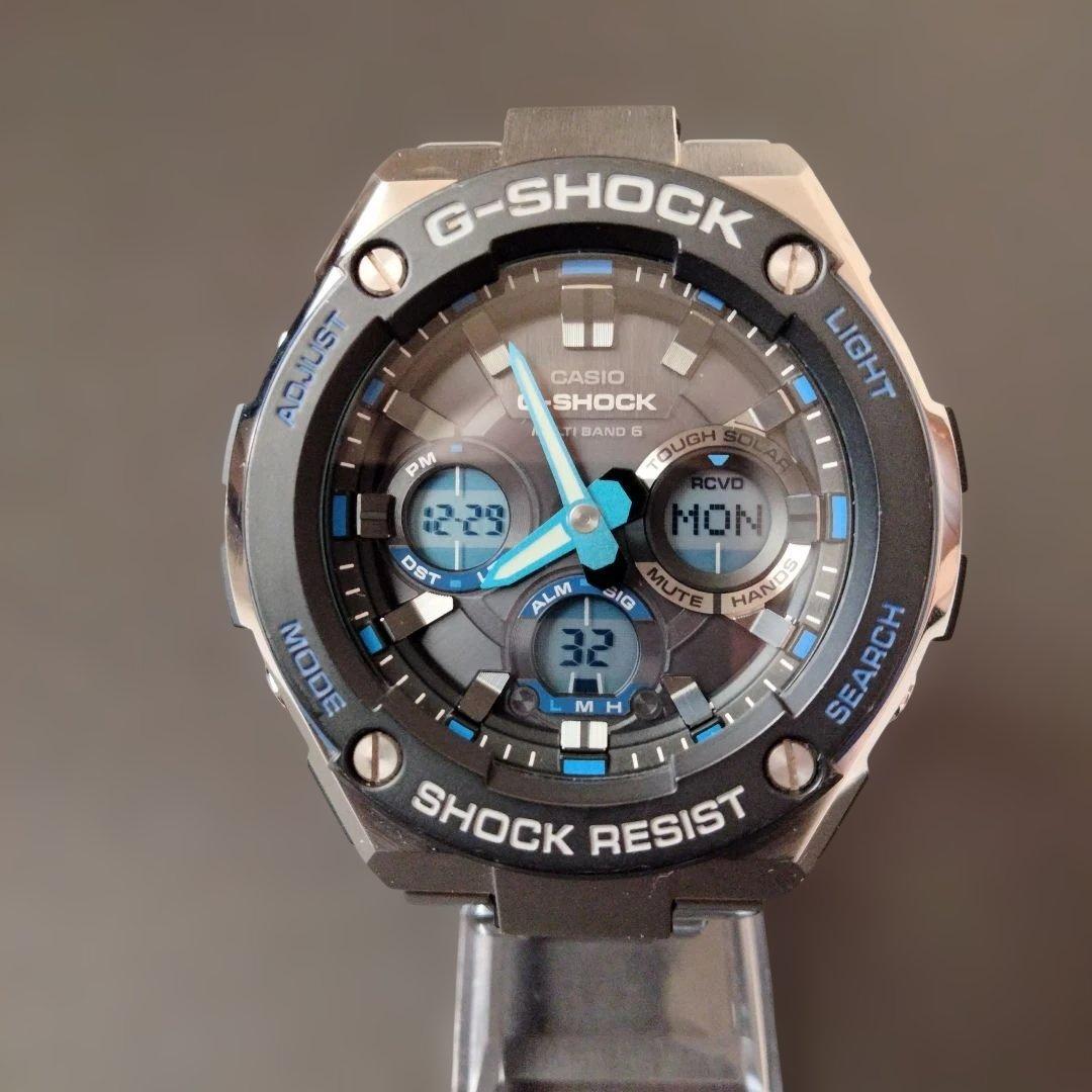 【美品】G-SHOCK GST−W100D電波ソーラー　タフソーラー