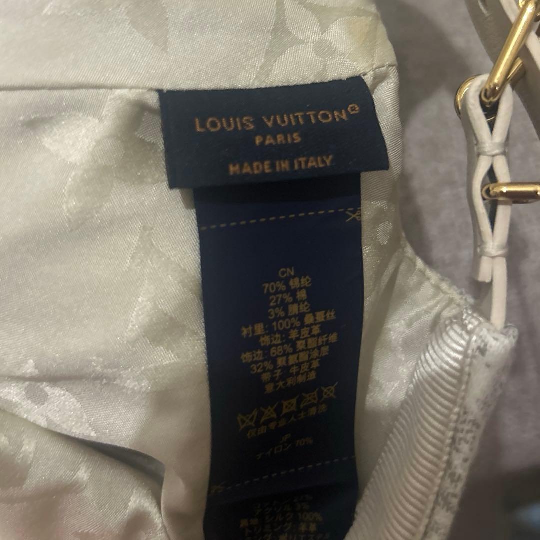 ルイヴィトン　LOUIS VUITTON キャップ　帽子　ベージュ　レザー　58