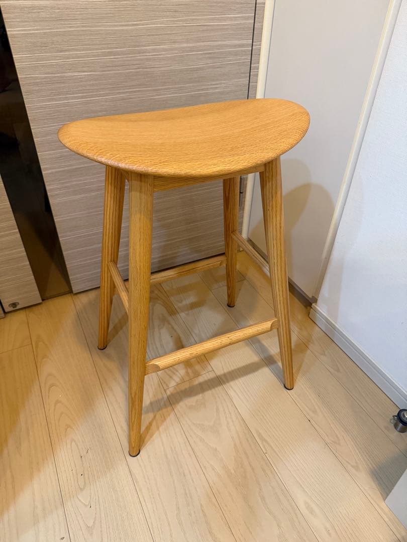 29まるRinさん→柏木工 オーク材 ナチュラルウッド ハイスツール