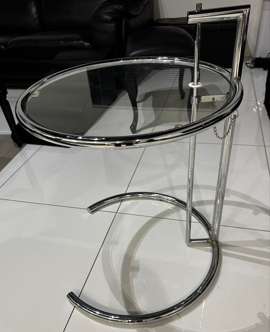 ガラストップサイドテーブル