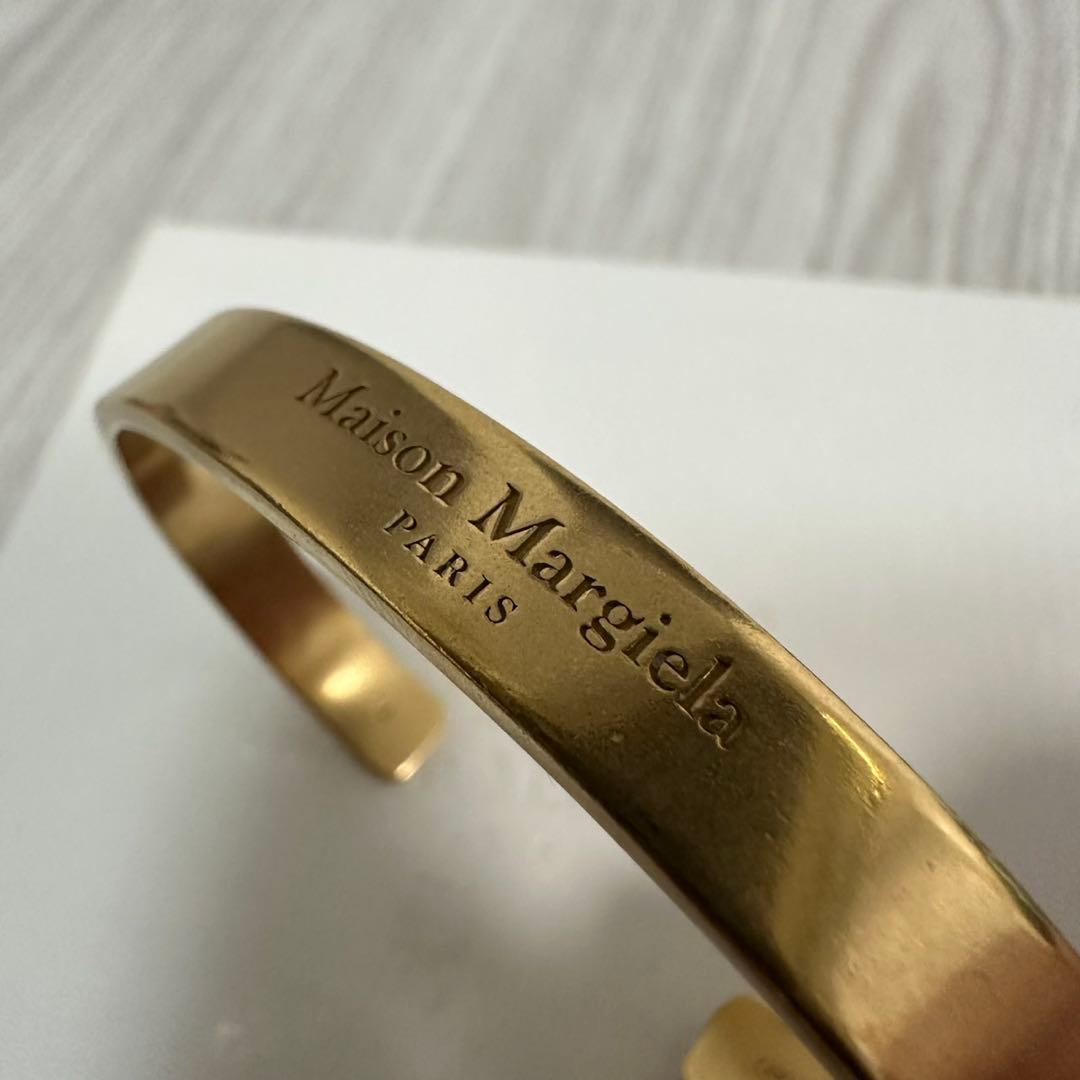 【新品未使用】Maison Margiela ロゴ バングル ブレスレット 4