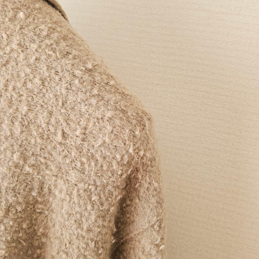 ヨーガンレール テディベア ボア 風 起毛 コート モカ系