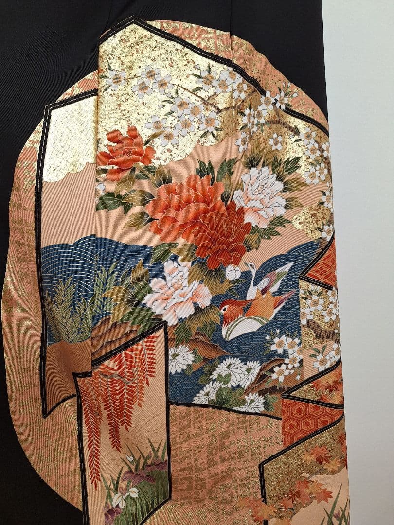 着物リメイクワンピース3638