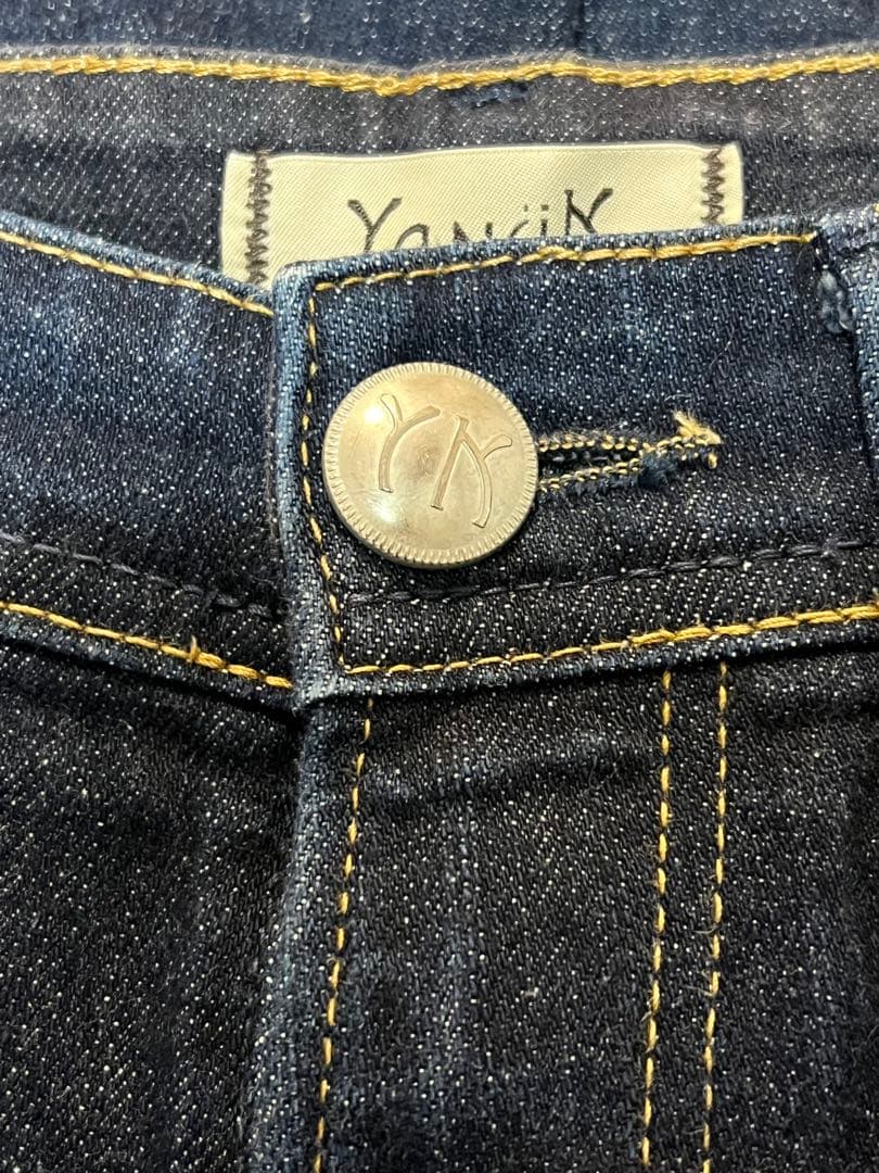 YANUK Lea デニムパンツ 濃紺 ハイウエスト ストレート