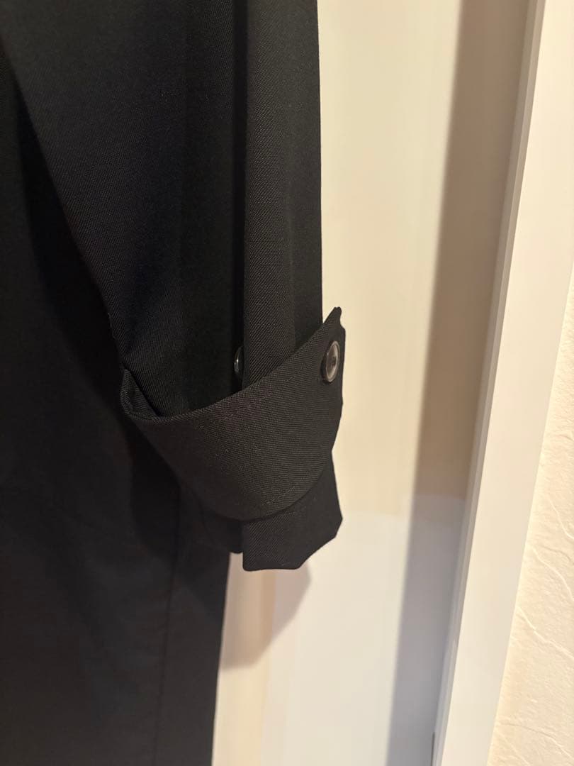 【美品】marka ウール ステンカラーコート ブラック 2