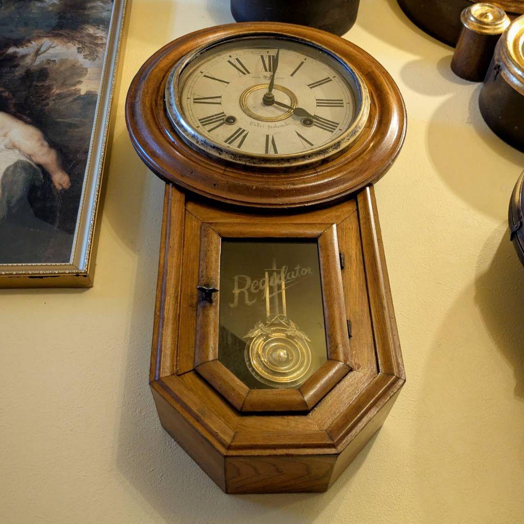 アンティーク掛時計　古時計　振り子時計