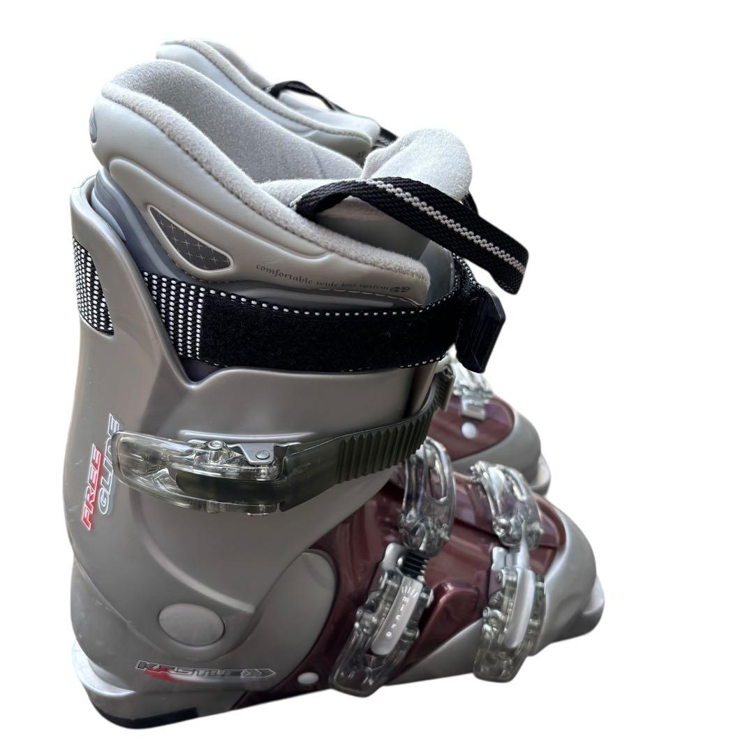 レディース　KASTLE 24〜24.5cm スキーセット　オガサカストック付