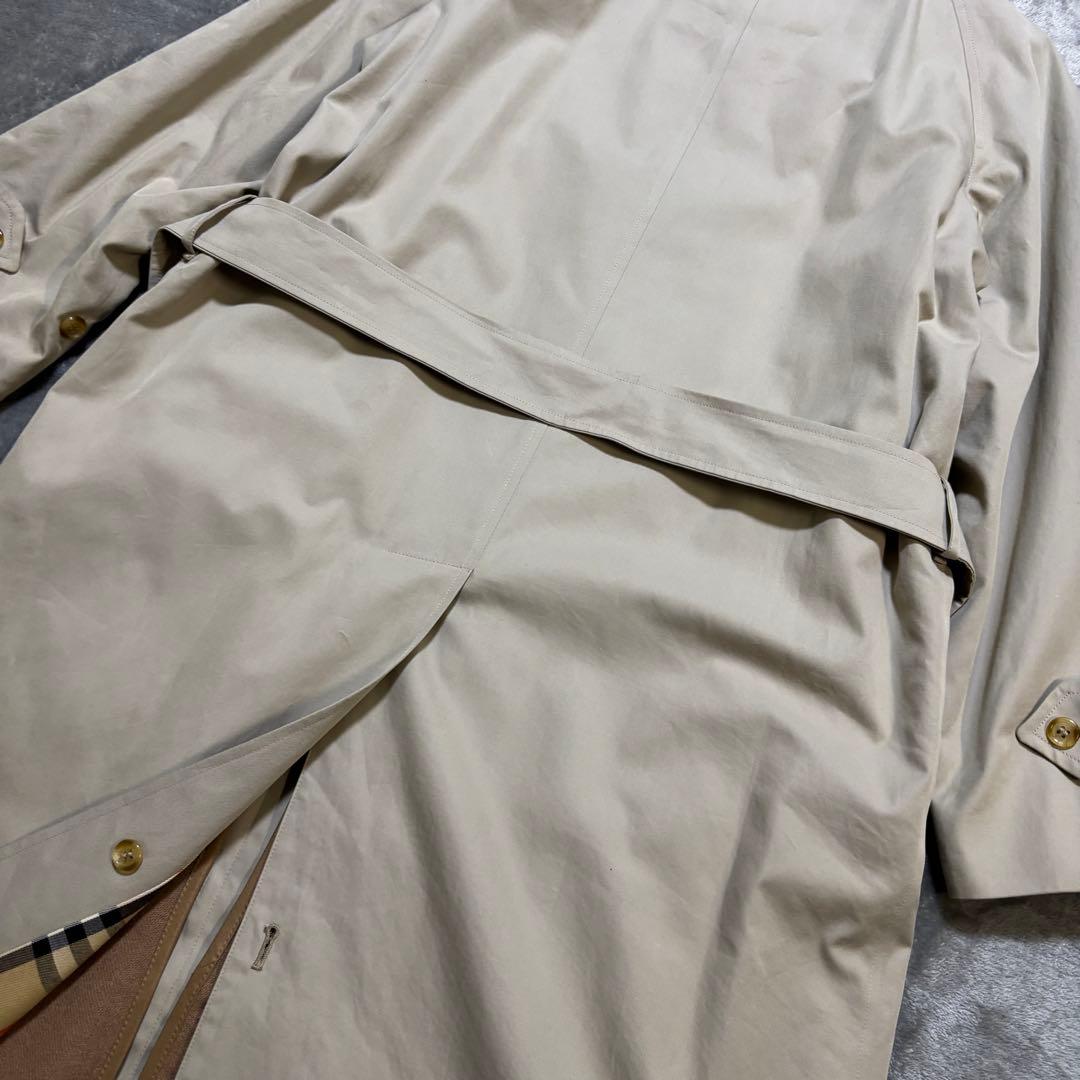 H244 美品✨ バーバリーズ　トレンチコート　ノバチェック　ベルト　ライナー付