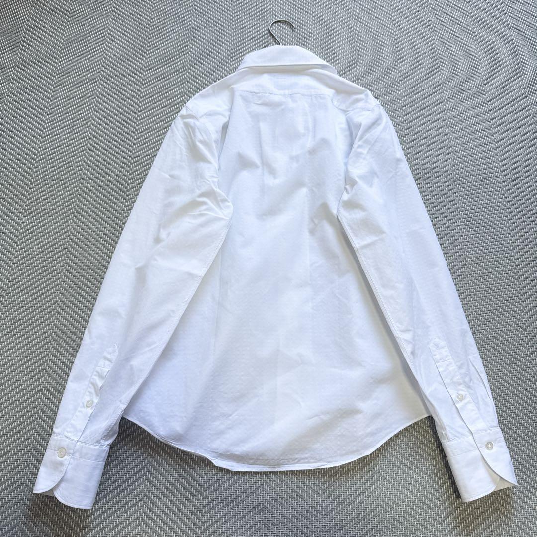 極美品 Finamore バーニーズニューヨーク オープンカラー BDシャツ S