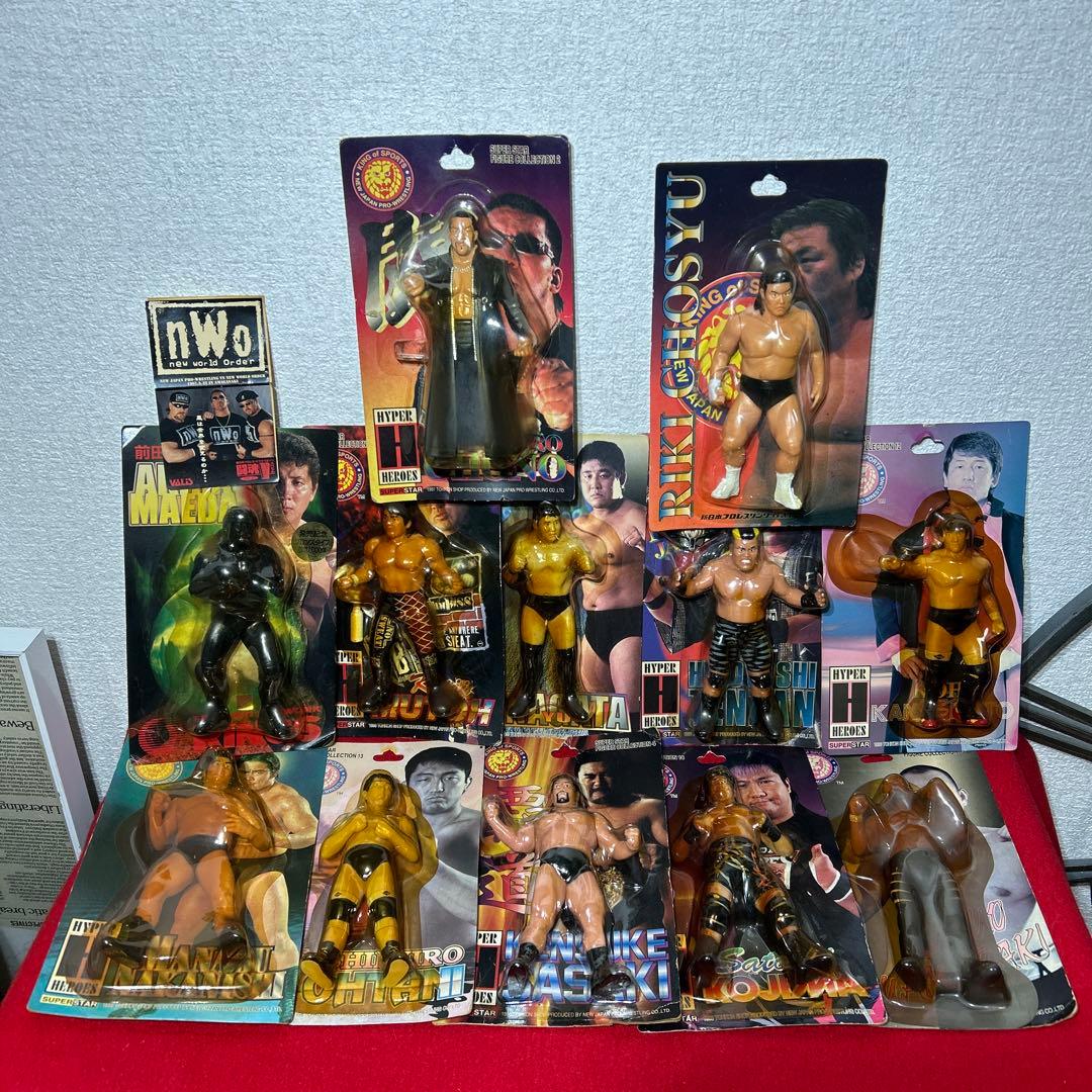 新日本プロレス　フィギュア　蝶野　武藤　長州　天山　ポスカ　チケット　まとめ