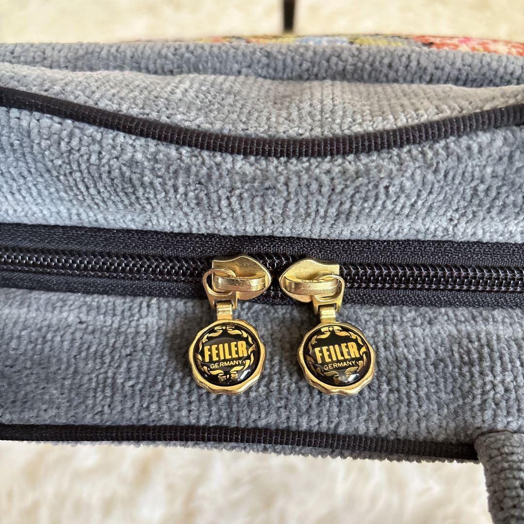 【美品】FEILER ビエンナ 大型ボストンバッグ 旅行バッグ 大容量　グレー