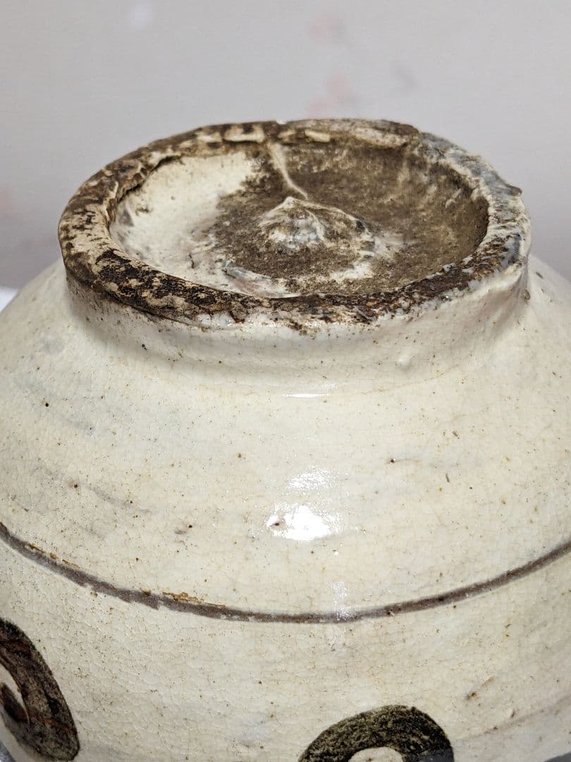 ♦朝鮮陶磁 鶏龍山 粉青沙器 鉄絵刷毛目徳利 酒器 置物飾り 古美術骨董品